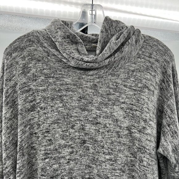 Wonderland Women's Cowl Neck Sweater Assymetrical Hem Heathered Size Small - Picture 2 of 9